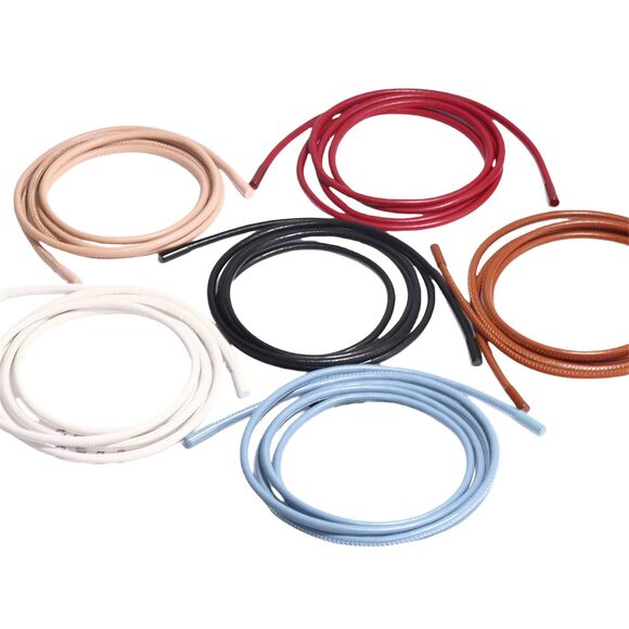 4182 Women Pu Leather Thin String Rope Cord Belt Waist Tie Knot main image 5